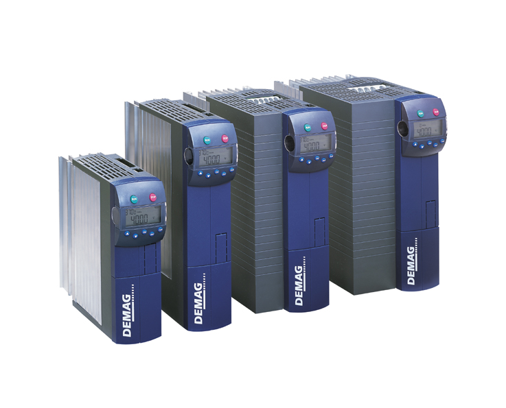 Frekvensomformere fra Demag. Dedrive Compact STO. Foto.